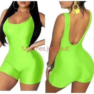 Green jumpsuit Sleeveless